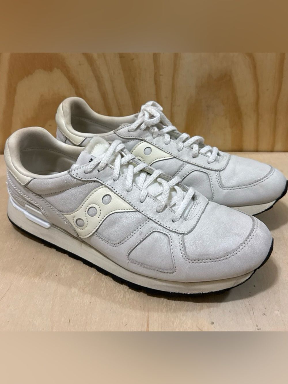 Saucony Shadow Distressed Original White Size 14
